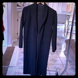 Lightweight black overcoat